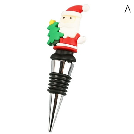 

Qyiloy Christmas Series Wine Bottle Stopper Party Gift Wine Champagne Stopper