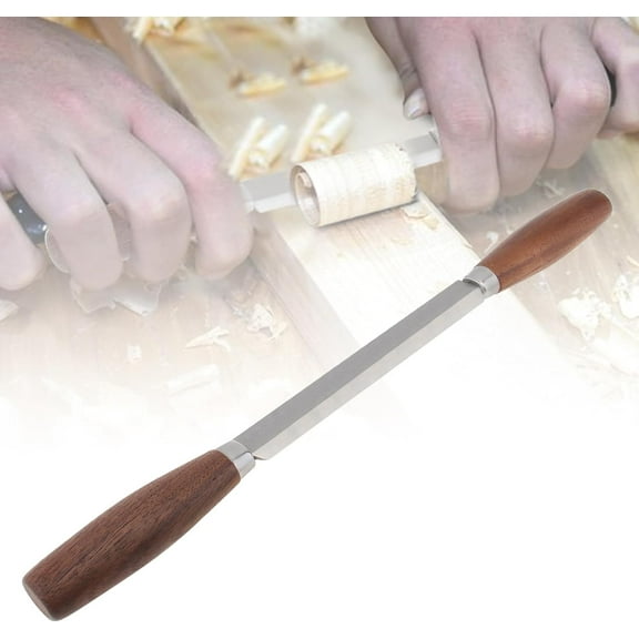 ABPETE Draw Knife Wood Caving Tool, 5.66" Woodworking Strainght Shape Knife Woods Debarking Tool Trimming Knife Wood Chisels Draw Knife, Whittling