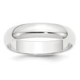 thumbnail image 1 of Bande de Poids de Plumes Demi-Rond Platinum 5mm Taille 4, 1 of 3
