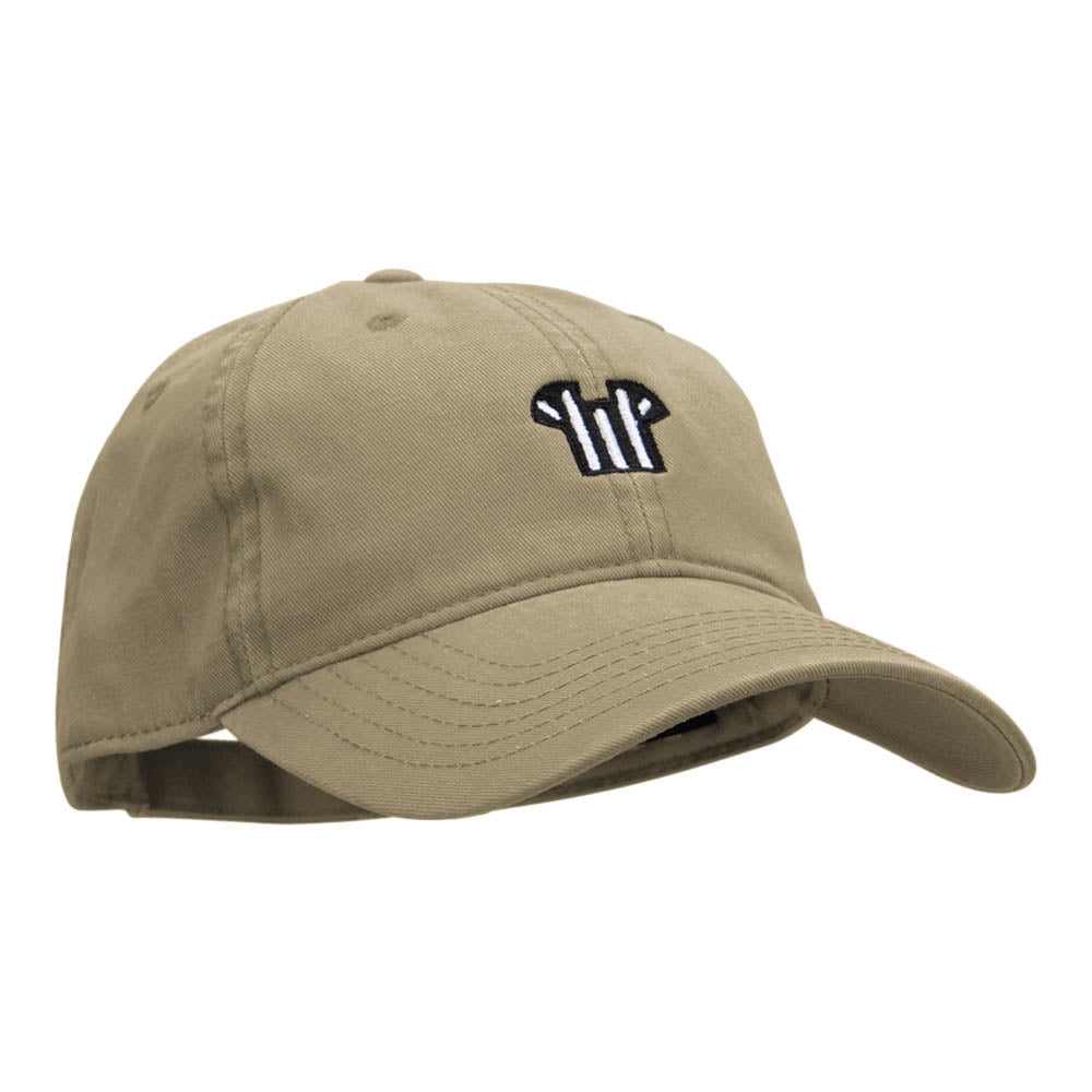 Referee Tee Embroidered Deluxe Washed Twill Cap - Khaki OSFM