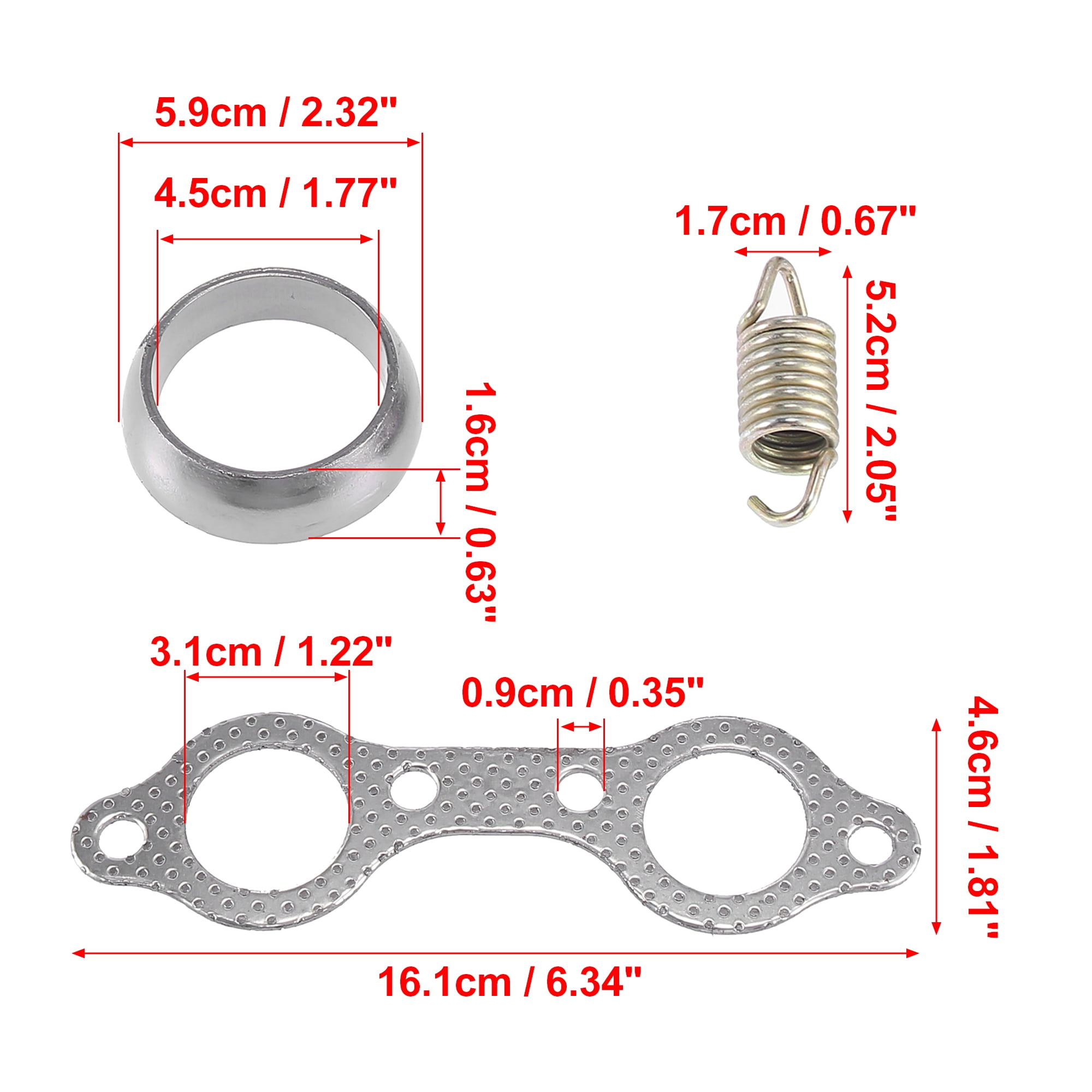 Pack of 2 Cosmoska Exhaust Gasket Donut Seals For Polaris Sportsman 600 700 800 Replace 3610047 Pack of 2 Cosmoska Exhaust Gasket Donut Seals For Polaris Sportsman 600 700 800 Replace 3610047