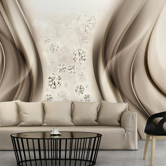 Tiptophomedecor Glam Wallpaper Wall Mural - Diamond Rain