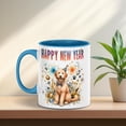 thumbnail image 5 of Happy New Year with Goldendoodle Fireworks Holiday Xmas Winter 2025 11oz Accent Two-tone Mug Doodle Dog Lover Gifts Idea Coffee Tea Cup - 00025, 5 of 5