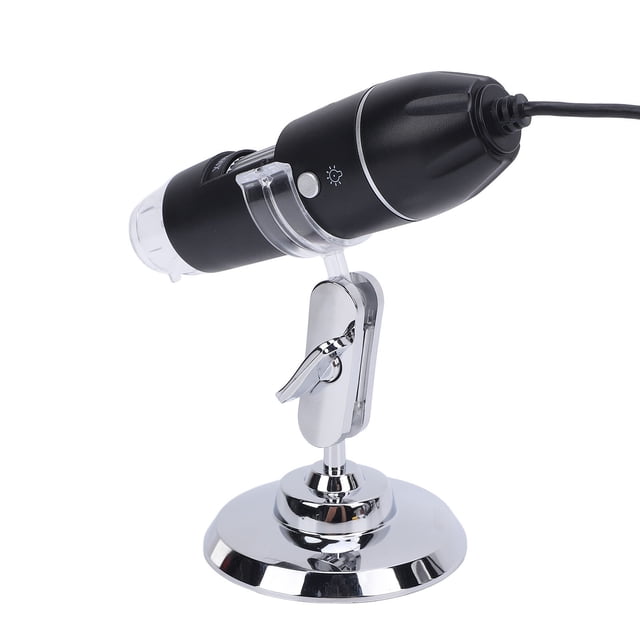 Microscope Électronique Portable, Microscope USB 1600X Luminosité Réglable Numérique Résolution 1920 X 1080P Position Précise avec Support Rotatif à 360 pour l'Industrie