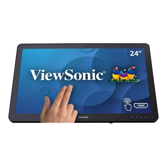 ViewSonic TD2430 - LED monitor - 24" (23.6" viewable) - touchscreen - 1920 x 1080 Full HD (1080p) - MVA - 250 cd/m�� - 3000:1 - 25 ms - HDMI, VGA, DisplayPort - speakers