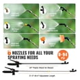 thumbnail image 4 of Battery Backpack Sprayer with Cart, 4 Gallon, 0-94 PSI, 12V 7.2Ah, 8 Nozzles & 2 Wands - for Weeding, Cleaning, Garden Spraying, 4 of 6