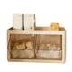 thumbnail image 1 of Caja de almacenamiento para bolsas de té para colgar en la pared, estante multifuncional para cápsulas de café para oficina, despensa, aperitivos, color amarillo, 1 of 8