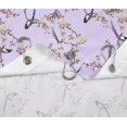 thumbnail image 2 of S4Sassy Purple Blossom & Paradise Whydah Bird Printed Bathroom Curtain Waterproof Shower Drapes-60 x 75 Inch, 2 of 6