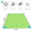 thumbnail image 2 of Deago Sandfree Beach Blanket, 79''×59'' Large Sandproof Beach Mat for 4-7 Adults, Waterproof Pocket Picnic Blanket , Outdoor Blanket for Travel, Camping, Hiking (Green), 2 of 7