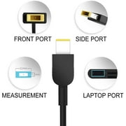 65W 45w Charger for Lenovo Square Connector for Thinkpad T440 G50 T460 T470 T450, X1 Carbon, Flex 3 ADLX45NDC2A PA-1650-72 Laptop Power Supply Cord