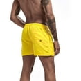 thumbnail image 6 of Swim Trunks Men Quick Dry Solid Color Three Part Beach Pants Straight Tube Loose Sports Yellow Swimwear Bathing Suit Swimming Shorts XL, 6 of 7