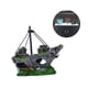 thumbnail image 2 of Pecera Paisajismo Resina Decorativa Barco Paisajismo Barco Acuario Refugio Barco De Pesca Ornamento Para Accesorios De Tanque De Peces Advancent EL011166-00, 2 of 5