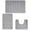 Gray, variant on Tyidzon Bathroom Rugs Set 3 Piece, Soft Absorbent Non-Slip Easier to Dry Bath Mat with U-Shaped, Bath Mats for Bathroom, Tub, Shower ,Gray