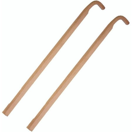HElectQRIN Plow Handles for Low and High Wheel Cultivators Hardwood 48" x 8.5", USA Made, Set of 2