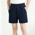 thumbnail image 3 of Ultrave Boys' Casual Summer Shorts, Elastic Waist Solid Color Shorts with Side Pockets for Kids and Teens 1-12Y, 3 of 6