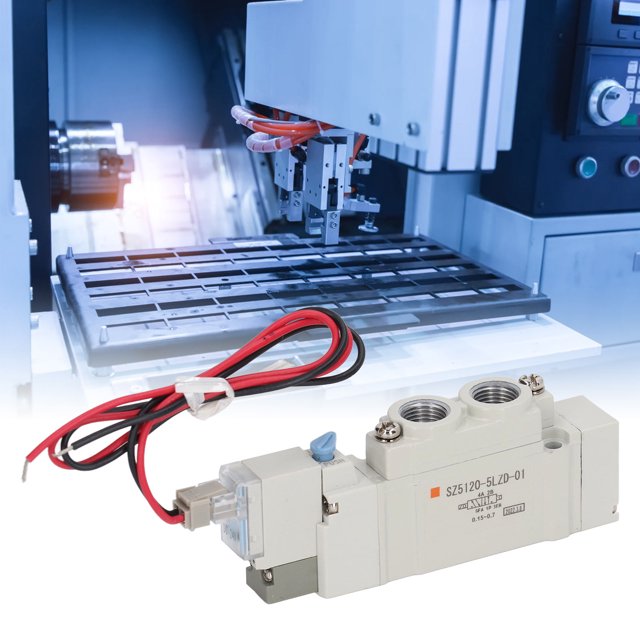 Air Solenoid Valve, High Accuracy Rapid Response 2 Position 5 Way Pneumatic Solenoid Valve Anti Interference For Industrial Automation