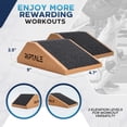 thumbnail image 2 of Riptale Cork Squat Wedge Block - 2 Pieces - Slant Board for Squats with Anti-Skid Top Grip and Non-Slip Bottom Strips - Carry Bag for Easy Portability - Sturdy Slant Board for Calf Stretching, 2 of 7