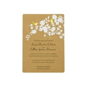 Gartner Studios Bird Wedding Invitations, and Envelopes 5.6" x 7.5" (50 Count)