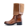 thumbnail image 4 of Bota DREAM PAIRS Altura Rodilla Tacón Grueso con Hebilla, 4 of 8