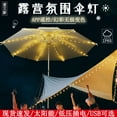 thumbnail image 4 of yeacher Color-Changing LED Umbrella Light with Remote Control, 104 Warm White/Colorful Lights, 1.2M Waterproof Battery/Solar/USB Powered for Outdoor Decor, 4 of 7