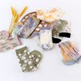 thumbnail image 3 of CoCozhu Coquette Aesthetic Socks Sheer Socks Mesh Socks Women 7 Pairs Kawaii Embroidered Florals Y2K Fulle Tube Socks, 3 of 7
