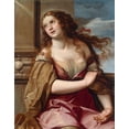 thumbnail image 2 of Vintage Apple Collection 26x32 Gold Ornate Wood Framed with Double Matting Museum Art Print Titled - Moratta-Magdalene, 2 of 4