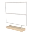 thumbnail image 4 of Earring Storage Rack,2-Layer Iron Wood Earring Ear Stud Display Ear Stud Rack Striking Appearance, 4 of 8