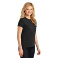 thumbnail image 3 of Gildan Heavy Cotton Women’s Crew Neck T-Shirt, Semi Fitted, Short Sleeve Feminine Tee, Black, L, 3 of 5