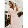 thumbnail image 4 of a.Jesdani Robe Maxi Boho : Décolleté Profond, Volants, Dentelle - Style Bohème Chic, 4 of 8