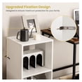 thumbnail image 6 of 2-Tier Cube Bookcase Set of 2, Wooden Cubby Storage Organizer with Anti-toppling Device, Small Book Shelf for Small Spaces, White Bookshelf, Modern Display Shelves for Living Room, Bedroom, 6 of 9