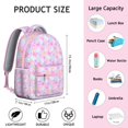 thumbnail image 4 of Butterflies Print Backpack for Student Colorful Floral Pattern Cute Tropical Aesthetic Bookbag for Butterfly Lovers Artistic Design, 4 of 4