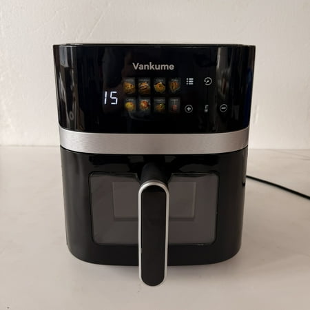 Vankume Air Fryer, 5L Large Air Fryer with Vortex Rapid Air Technology, 1500W, 12 One-Touch Presets for Healthier Cooking, See-Through Window, Auto Shut-Off & Easy-Clean Non-Stick Basket