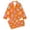AA-#Orange589, variant on WOYY Girls Halloween Long Sleeve Pajamas with Allover Print Kids Nightwear, Sizes 3-14