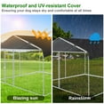 thumbnail image 3 of Yamissi Large Dog Kennels for Outside 10x10 ft Outdoor Dog Kennel Heavy Duty for Large Dogs Run Cage Metal Kennels with Roof Cover for Yard, 3 of 7