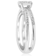 thumbnail image 2 of Lina Jewel 1 Ct Round Cut Diamond Anniversary Rings - 14K White Gold Plated Jewelry - Clearance Wedding Ring - Christmas Gift Band, 2 of 3