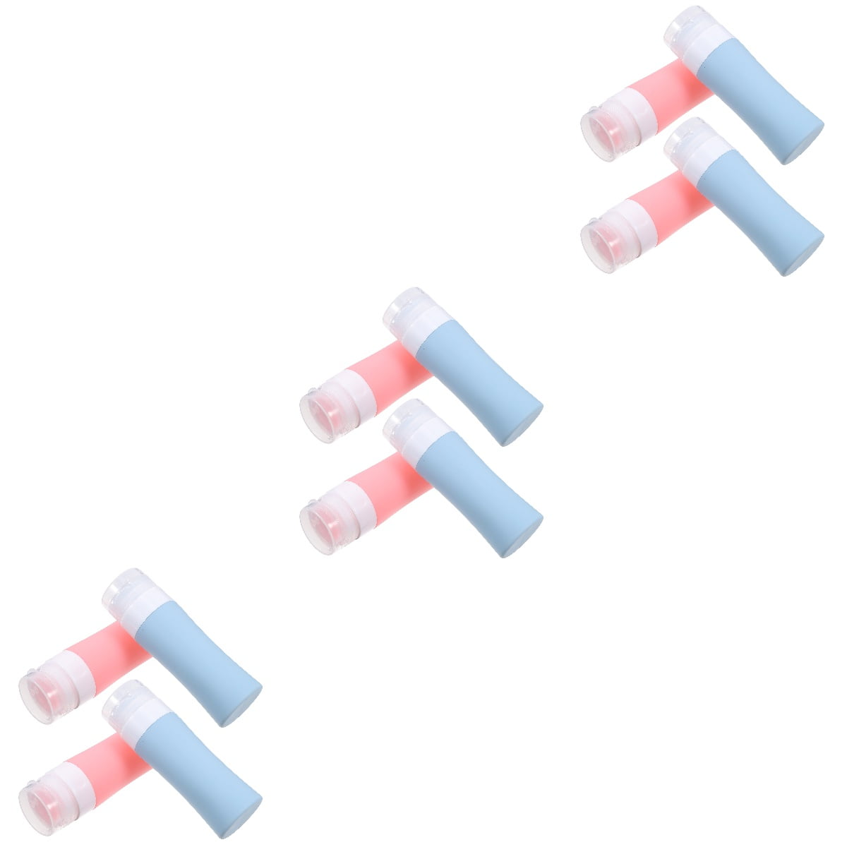 YSNOOWE  Portable Squeezable Silicone Bottles for Toiletries 12Pcs