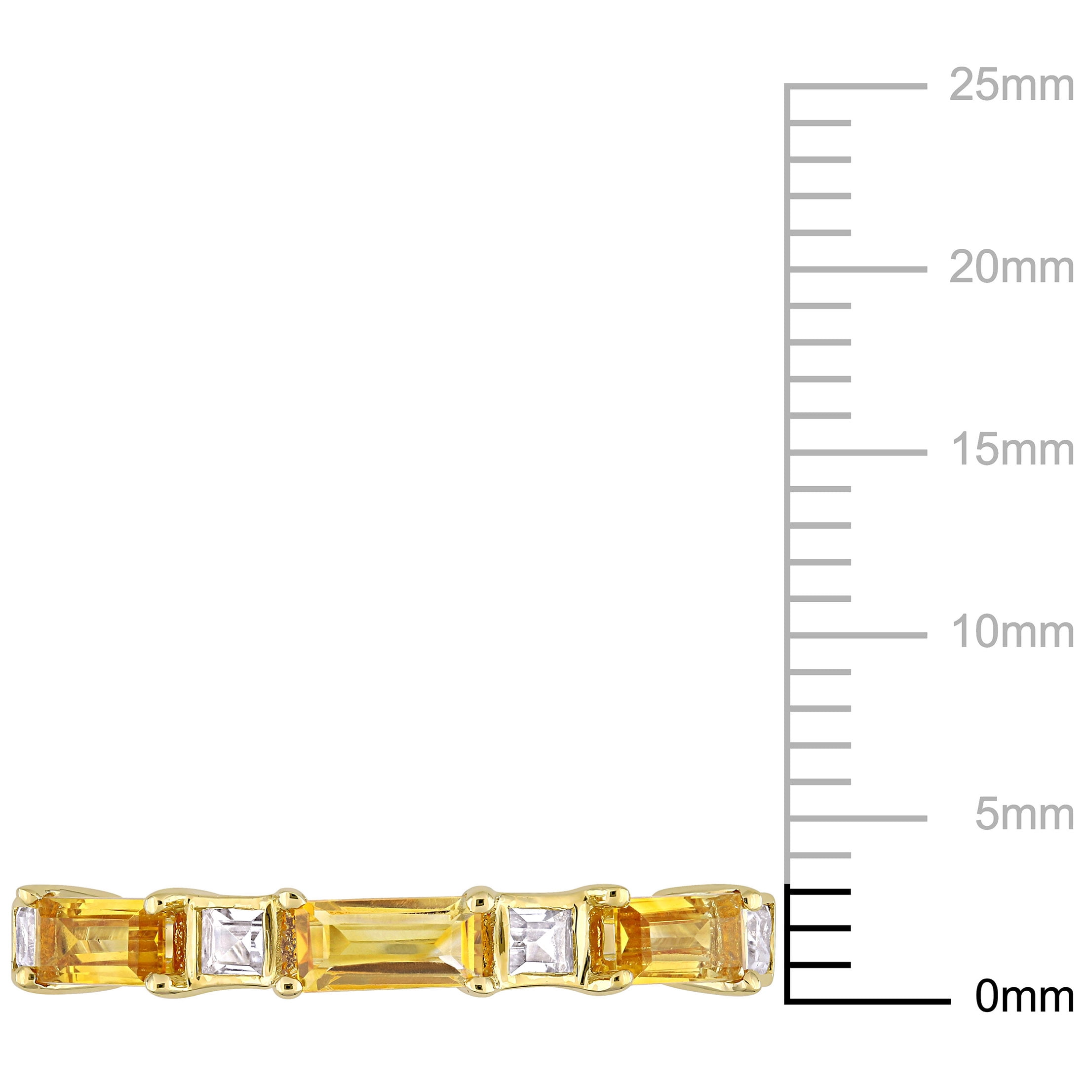 Everly Women's Citrine and Topaz 10k Yellow Gold Ring