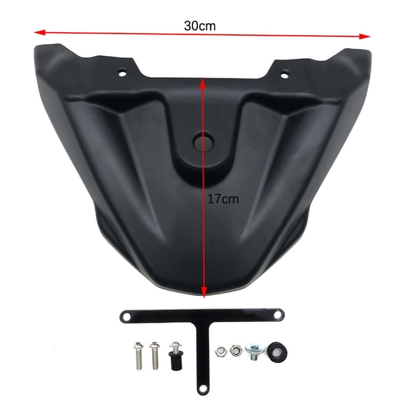 Black Front Beak Fairing Extender Cover Spoiler Protector For 2022 Honda NT1100