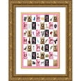 thumbnail image 1 of Perrenoud, Aubree 14x18 Gold Ornate Wood Framed with Double Matting Museum Art Print Titled - Alphabet - Girls, 1 of 4