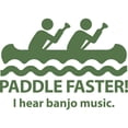 thumbnail image 3 of CafePress - Paddle Faster I Hear Banjo Music Long Sleeve T Shi - Unisex Cotton Long Sleeve T-Shirt, 3 of 4