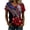 Red(Glitter American Flag Butterfly), variant on Iaqnaocc 250 Anniversary Usa Shirt for Women 4th Of July Short Sleeve Cute Down V Neck Patriotic Glitter American Flag Stars Tees Vintage 2026 Summer Fashion T Shirts for Women Black XXL
