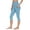 *1-Light Blue, variant on Women's High Waisted Slim Fit Knee Length Shorts,Button Trim Split Hem Bermuda Shorts For Women,Ladies Stretchy Work Office Shorts with Pockets,Green,S-2XL