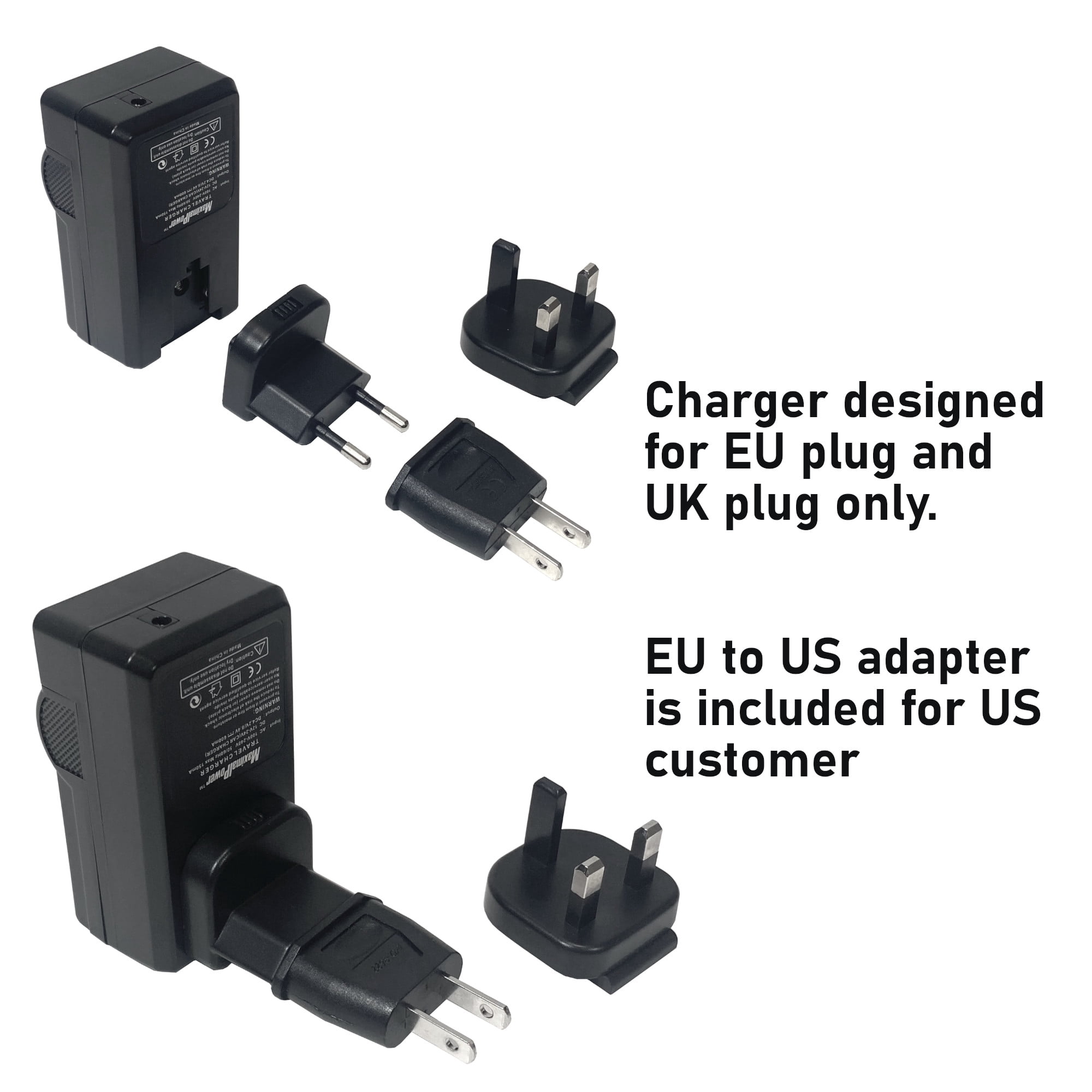 Maximalpower Universal Camera Battery Charger Plug for Panasonic
