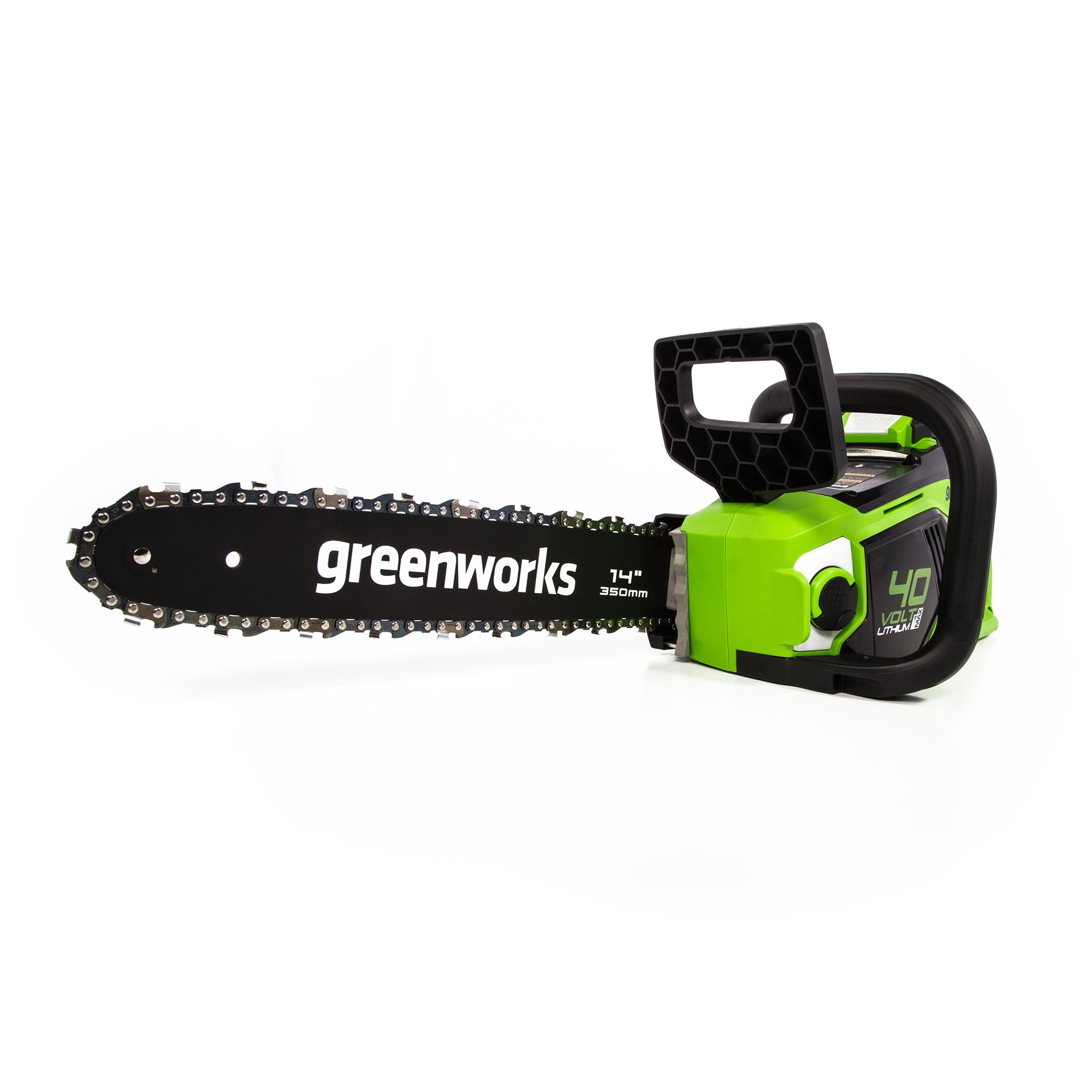 Greenworks 40V 14-inch Brushless Chainsaw with 2.5 Ah Battery and Charger, 2012802