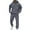 Dark Gray, variant on Sweatsuits for Men Set 2 Piece Letter Graphic Comfortable Hoodie Sweatshirt and Joggers Sweatpants Sets Casual Streetwear Fall Fashion Pullover Suits Winter Clothes Outfits