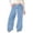 Light Blue, variant on Loose Straight Leg Athletic Pants Girls Lightweight Baggy Sweatpants for Girls with Pockets Soft Everyday Comfort Versatile Wear for School and Outdoors Straight Leg Bottoms for 4-16 Years