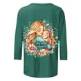thumbnail image 4 of BLTIBY Mama Shirts for Women Mothers Day Mommy Mom Graphic Short Sleeve Round Neck T Shirts Casual Pullover Tops Tee Gifts Green 3XL, 4 of 5