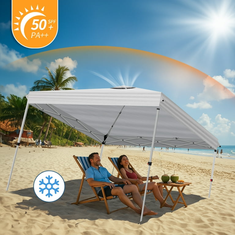 USパップテント Ktaxon 10ft x 10ft EZ Pop up Anti UV Patio Tent, Easy Setup
