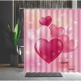 thumbnail image 4 of Shower Curtain Valentine's Day Gift Romantic Heart-Shaped Pattern Tree Flower Sea Bathtub r Multi Size Cloth Curtains, 4 of 6