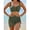 Womens Swimsuits Green, variant on Womens High Waisted Bikini Sets U-Wire Two Piece Swimsuits Modest Bathing Suit Mesh Swim Skirt